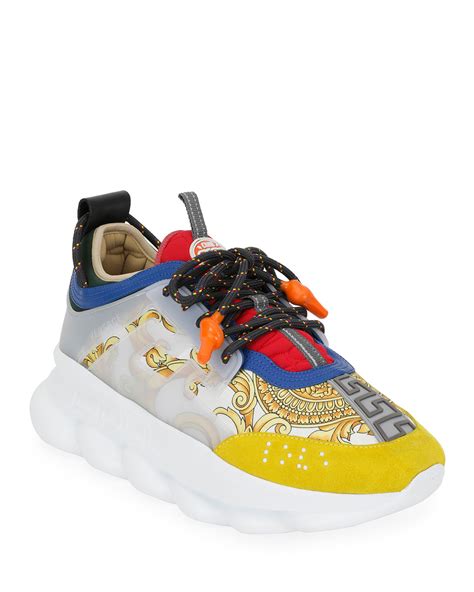 versace mens sneakers chain reaction|Versace chain reaction pandabuy.